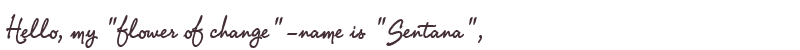 Greetings from Sentana