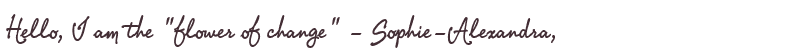 Welcome to Sophie-Alexandra