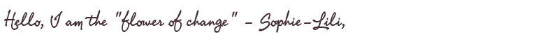Welcome to Sophie-Lili