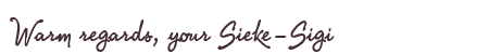 Greetings from Sieke-Sigi