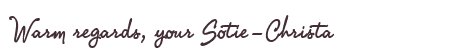 Greetings from Sotie-Christa