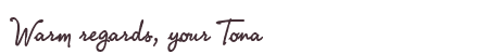 Greetings from Tona