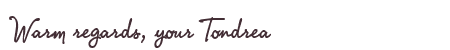 Greetings from Tondrea