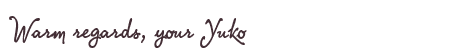 Greetings from Yuko